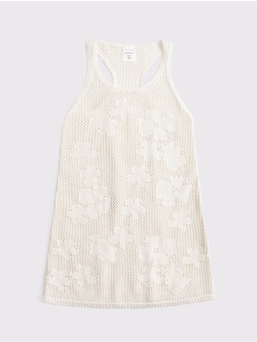 Abercrombie & Fitch kids crochet-style mini dress coverup - size 7/8
